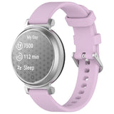 EIDERWOOD Garmin Lily 2 Silikone Urrem m. Metalspænde - Lilla