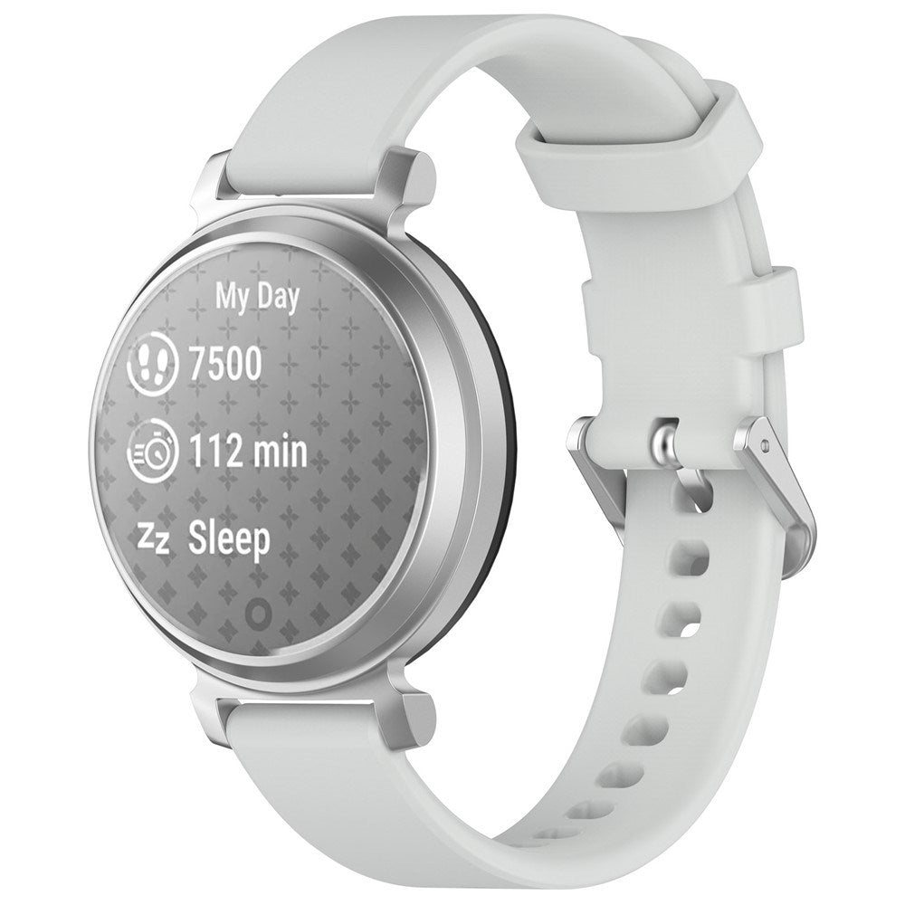 EIDERWOOD Garmin Lily 2 Silikone Urrem m. Metalspænde - Grå