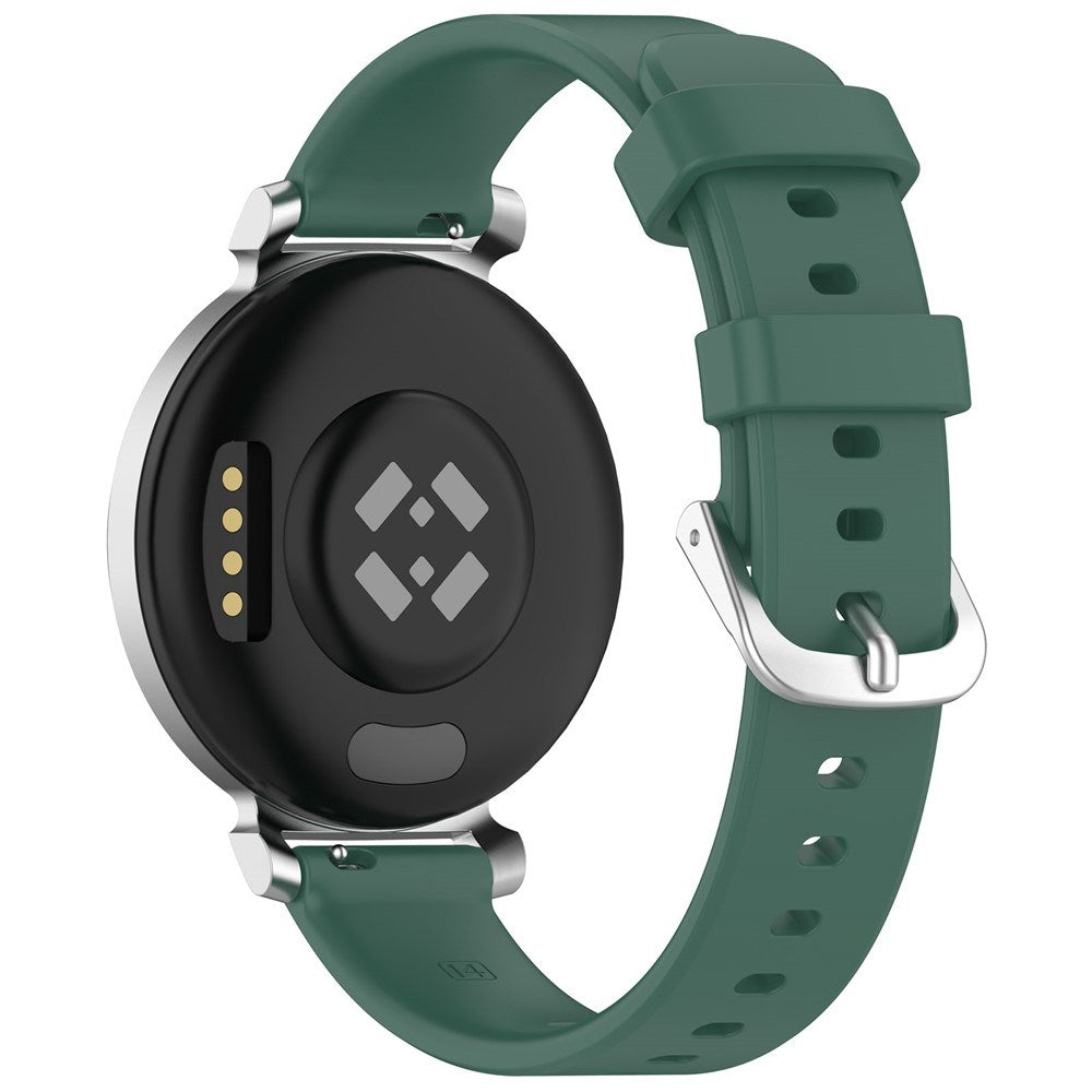 EIDERWOOD Garmin Lily 2 Silikone Urrem m. Metalspænde - Mørkegrøn