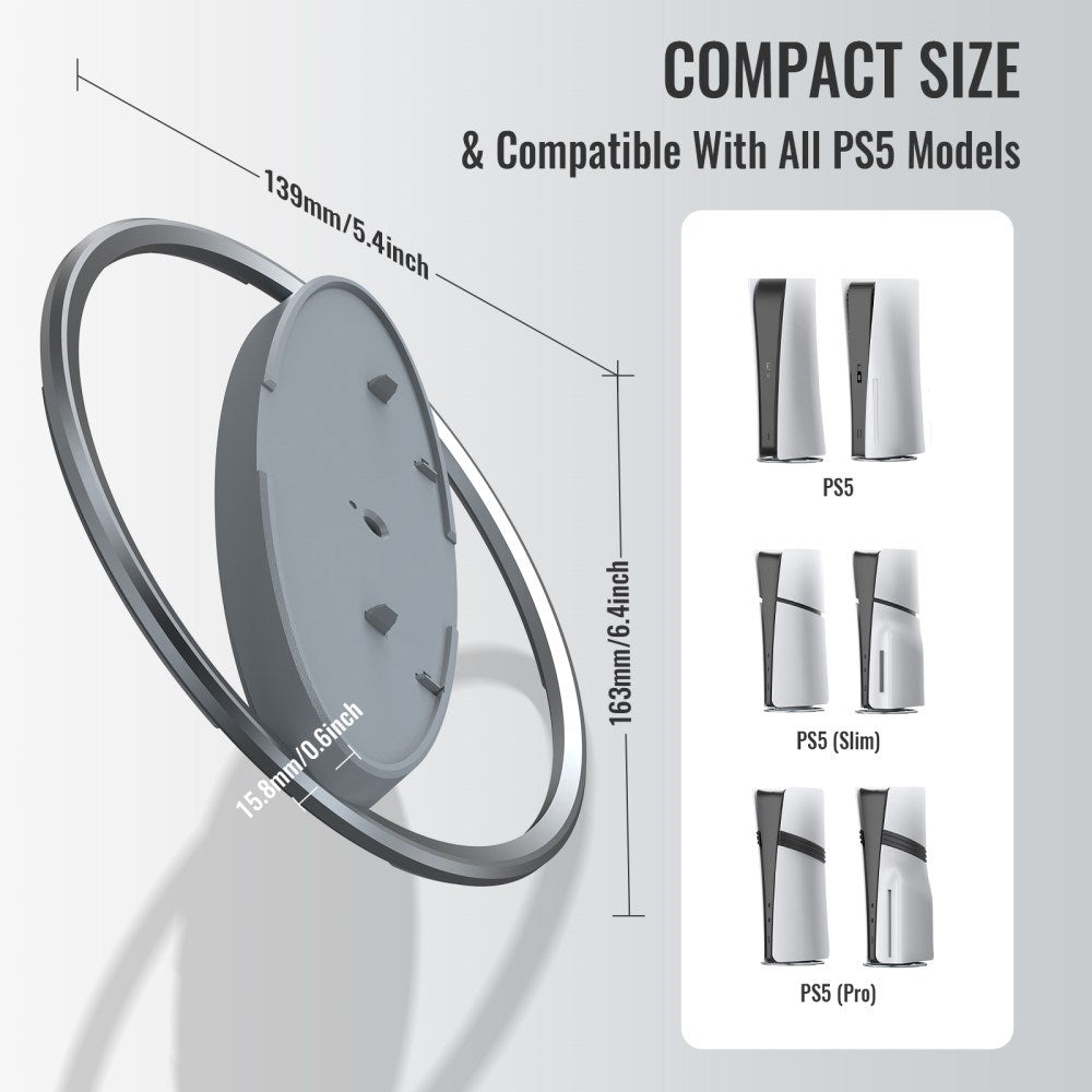 Stander - PS5 / PS5 Pro / PS5 Slim - Grå