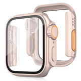 Apple Watch 11 / 10 (46mm) Hårdt Plast Cover m. Skærmbeskyttelsesglas - Rose Gold