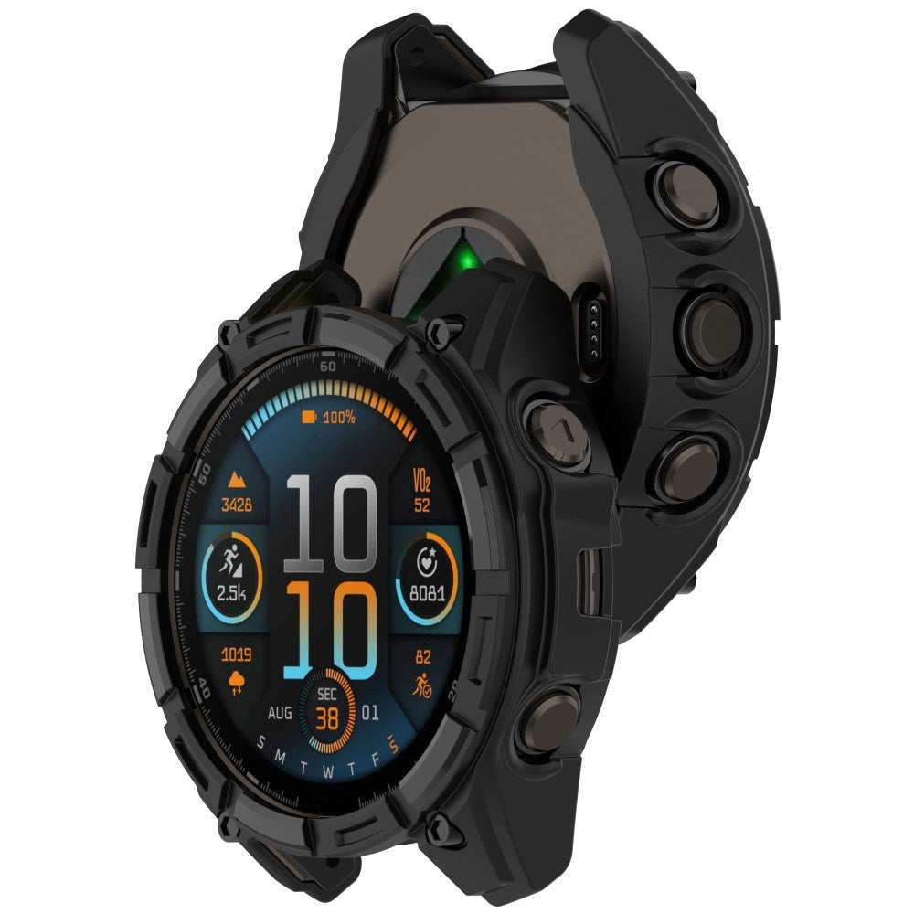 Garmin Tactix 8 Solar (51mm) - Bumper Plastik Cover - Sort