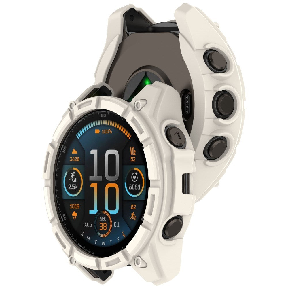 Garmin Tactix 8 Solar (51mm) - Bumper Plastik Cover - Hvid