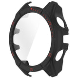 Garmin Tactix 8 AMOLED (51mm) - Hårdt Plastik Cover m. Beskyttelsesglas - Sort / Rød