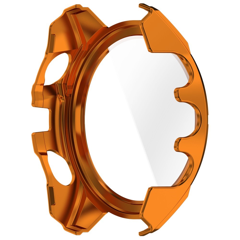 Garmin Tactix 8 AMOLED (47mm) - Hårdt Plastik Cover m. Beskyttelsesglas - Orange / Gul