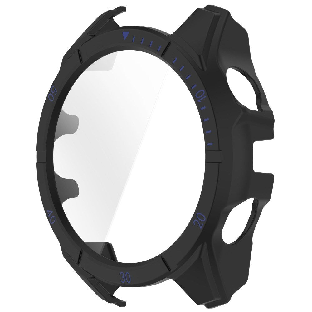 Garmin Tactix 8 AMOLED (47mm) - Hårdt Plastik Cover m. Beskyttelsesglas - Sort / Blå