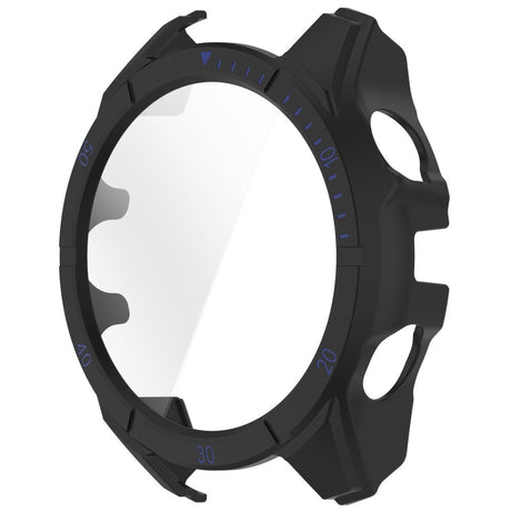Garmin Tactix 8 AMOLED (47mm) - Hårdt Plastik Cover m. Beskyttelsesglas - Sort / Blå