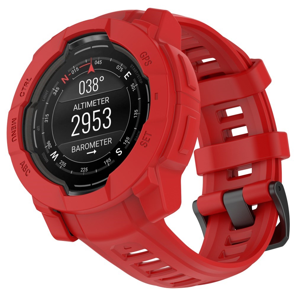 Garmin Instinct E (45mm) - Bumper Silikone Cover - Rød