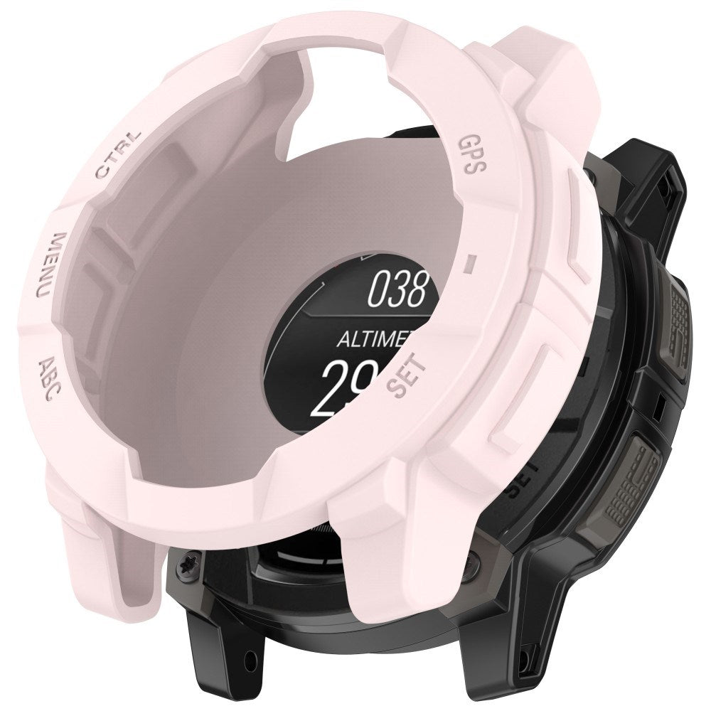 Garmin Instinct 3 AMOLED / Solar (45mm) - Bumper Silikone Cover - Lyserød