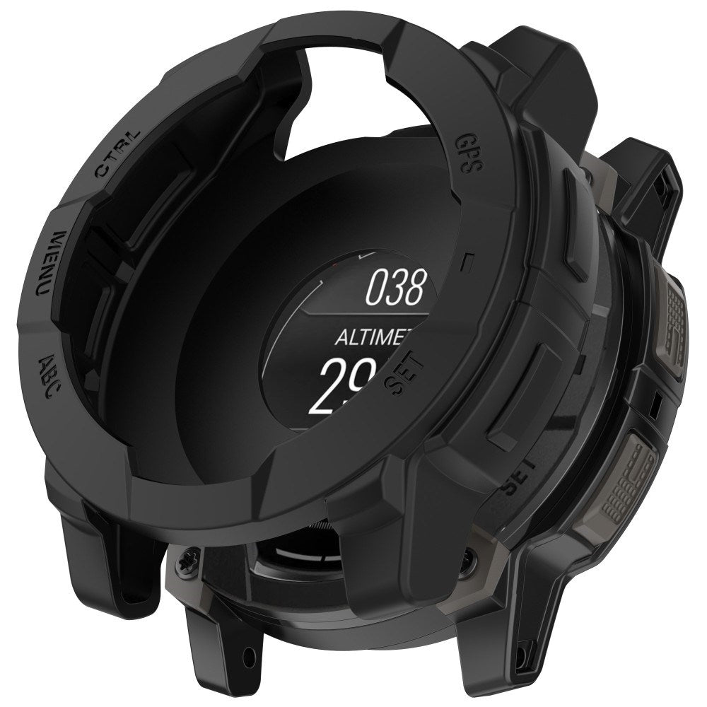 Garmin Instinct 3 AMOLED / Solar (50mm) - Bumper Silikone Cover - Sort