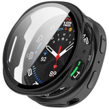 Samsung Galaxy Watch 8 (40mm) Hårdt Plastik Cover - Indbygget Skærmbeskyttelse - Sort