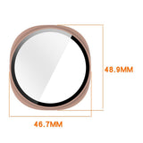 Samsung Galaxy Watch 8 (44mm) Hårdt Plastik Cover - Indbygget Skærmbeskyttelse - Sort