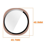 Samsung Galaxy Watch 8 (44mm) Hårdt Plastik Cover - Indbygget Skærmbeskyttelse - Lyserød