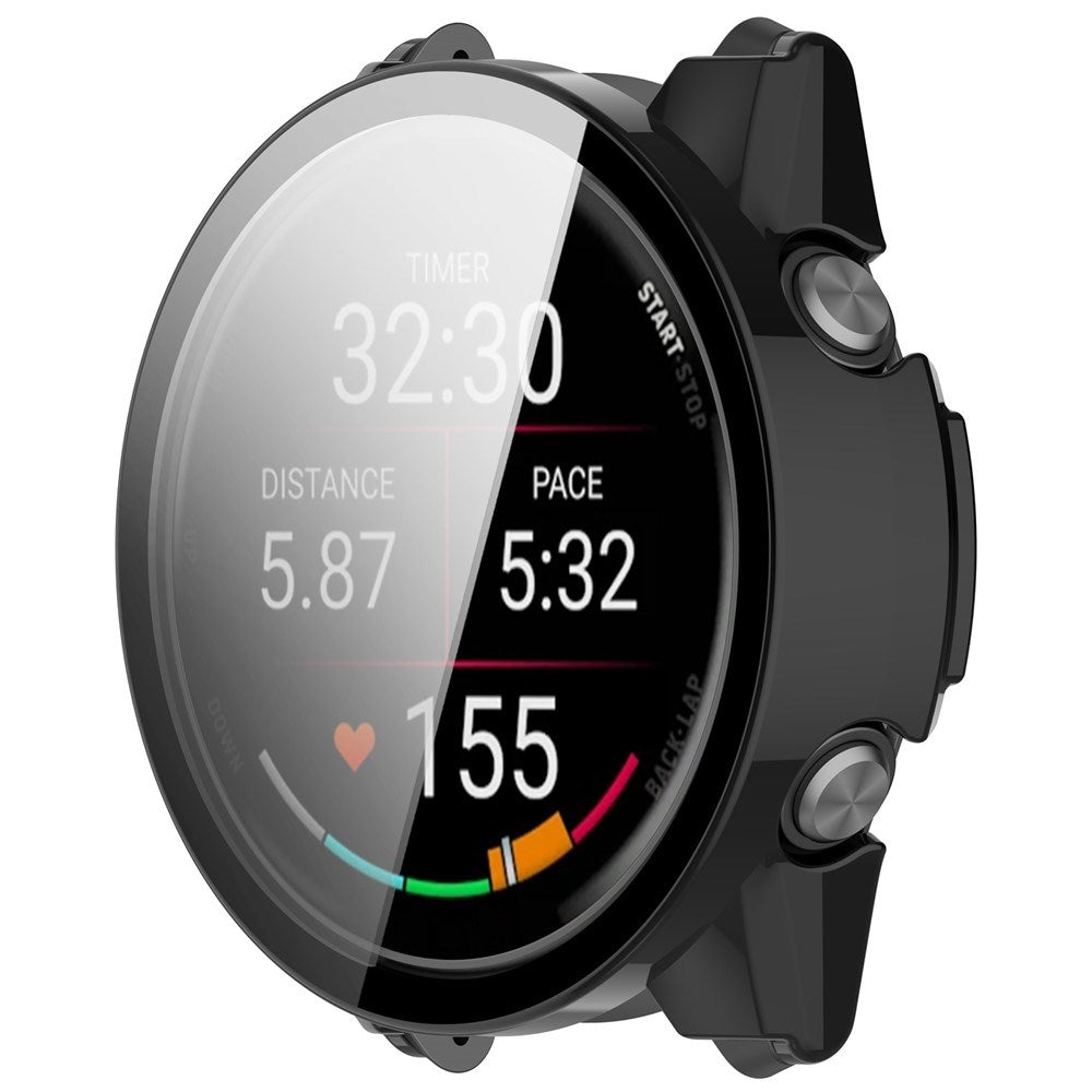 Garmin Forerunner 970 Cover m. Indbygget Skærmbeskyttelse - Sort