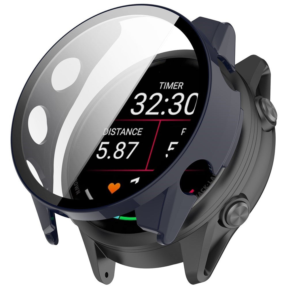 Garmin Forerunner 970 Cover m. Indbygget Skærmbeskyttelse - Blå