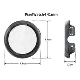 Google Pixel Watch 4 (41mm) Hårdt Plastik Case - Indbygget Skærmbeskyttelse - Gennemsigtig