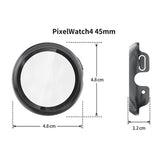 Google Pixel Watch 4 (45mm) Hårdt Plastik Case - Indbygget Skærmbeskyttelse - Sølv