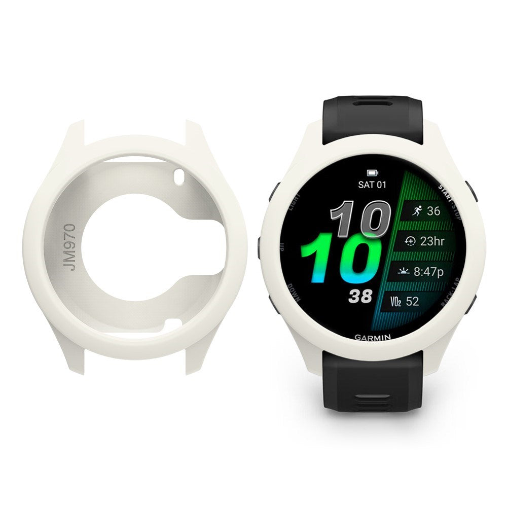 Garmin Forerunner 970 Bumper Silikone Case - Hvid