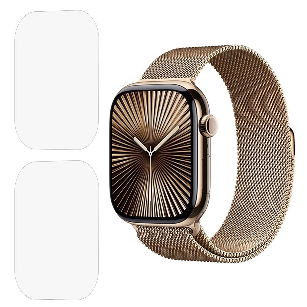 Apple Watch 10 (46mm) Fleksibel Beskyttelsesfilm - 2 Stk. - Gennemsigtig