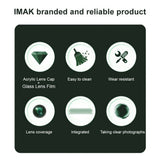 IMAK Xiaomi Redmi Note 14 Pro (5G) / Poco X7 Kameralinsebeskyttelse - Gennemsigtig / Sort