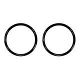 Garmin Forerunner 570 (42mm) Plastik Skærmbeskyttelse - 2 stk. - Gennemsigtig / Sort Kant