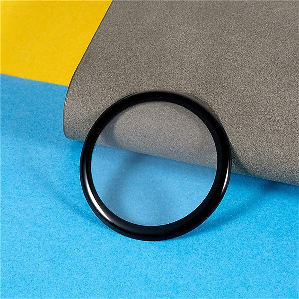 Samsung Galaxy Watch 8 (40mm) Skærmbeskyttelse - Hård Plastik - Gennemsigtig / Sort Kant