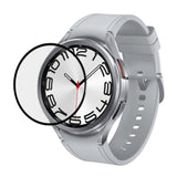 Samsung Galaxy Watch 8 Classic (46mm) Skærmbeskyttelse - Hård Plastik - Gennemsigtig / Sort Kant