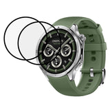 OnePlus Watch 3 (46mm) Plastik Skærmbeskyttelse - 2 stk. - Gennemsigtig / Sort Kant