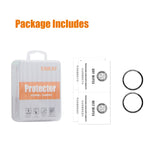 OnePlus Watch 3 (43mm) ENKAY Plastik Skærmbeskyttelse - 2 stk. - Gennemsigtig / Sort Kant