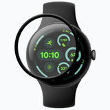 Google Pixel Watch 4 (41mm) Plastik Skærmbeskyttelse - Gennemsigtig / Sort Kant