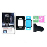 Apple Watch SE / 6 / 5 / 4 (44mm) Full Fit Beskyttelsesfilm - Installationsværktøj - Gennemsigtig / Sort