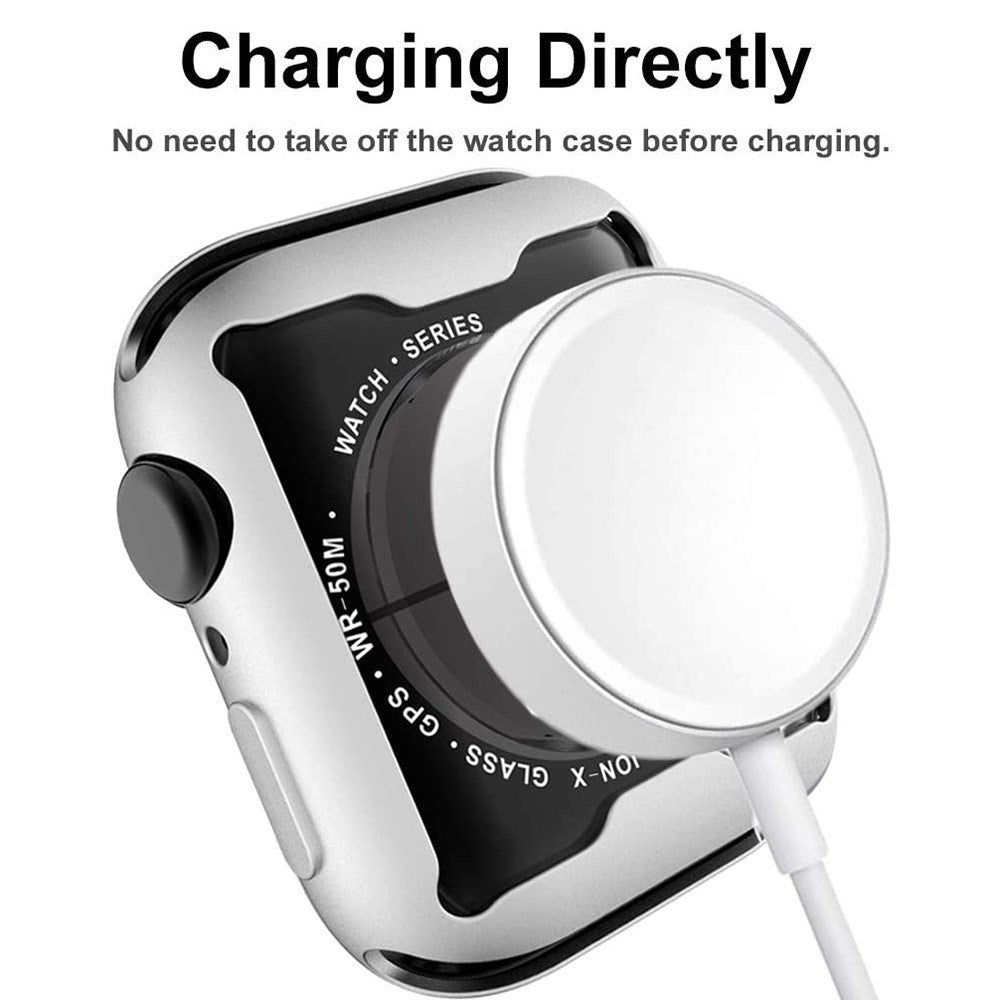 Apple Watch Ultra 3 / 2 / 1 (49mm) Plast Cover m. Skærmbeskyttelse - Sølv