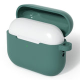 Apple AirPods Pro (3. gen.) Cover m. Karabinhage - Silikone - Mørkegrøn