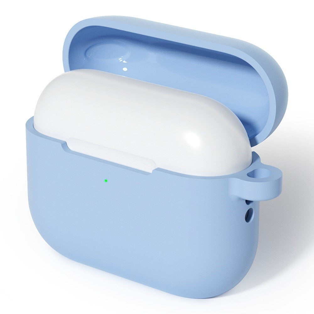 Apple AirPods Pro (3. gen.) Cover m. Karabinhage - Silikone - Blå