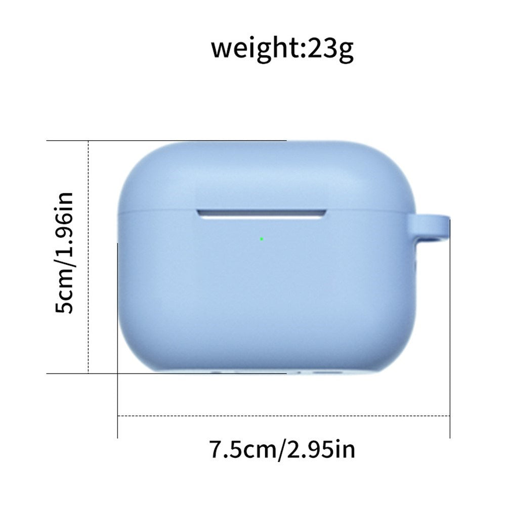 Apple AirPods Pro (3. gen.) Cover m. Karabinhage - Silikone - Lilla