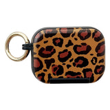 Apple AirPods Pro (3. gen.) Mønstret Plast Cover - Spejl & Ståfunktion - Leopard / Sort