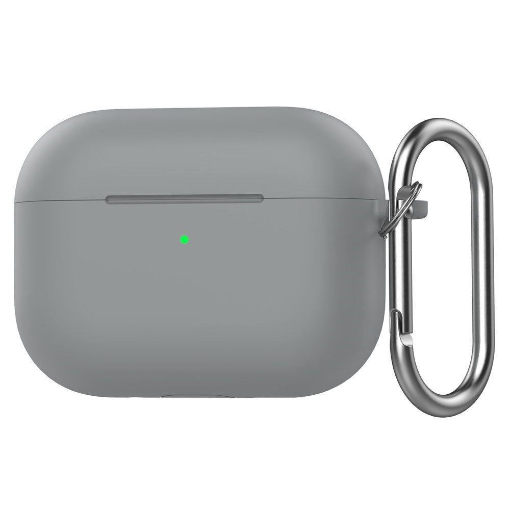 Silikone Cover til Apple AirPods Pro (3. gen.) - Karabinhage - Grå