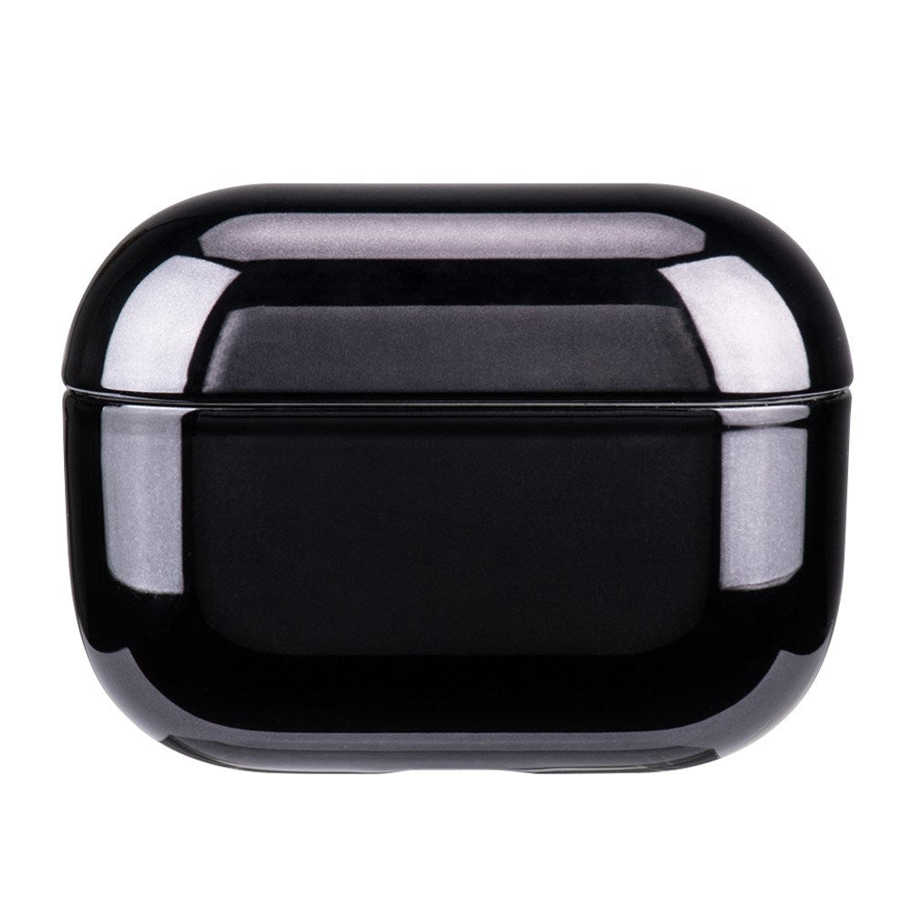 Apple AirPods Pro (2. Gen.) Hårdt Plastik Cover m. Metal Look - Sort