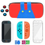 6-i-1 Beskyttelsessæt til Nintendo Switch 2 - Rød / Blå