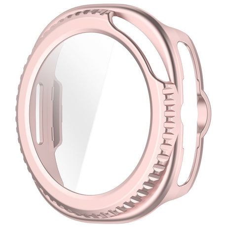 Samsung Galaxy Watch 8 Classic (46mm) Plast Cover - Indbygget Skærmbeskyttelsesglas - Lyserød