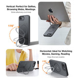 TORRAS - iPhone 16e - Ostand Spin Hybrid Cover m. Kickstand - Sort