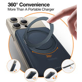 TORRAS Magnetisk 15W Power Bank 5.000mAh m. Ståfunktion - Sort