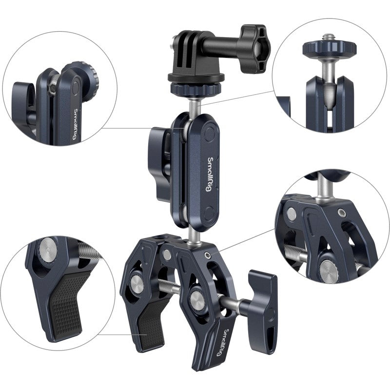 SmallRig 3757 - Crab-Shaped Kit m. Ballhead Magic Arm - Sort