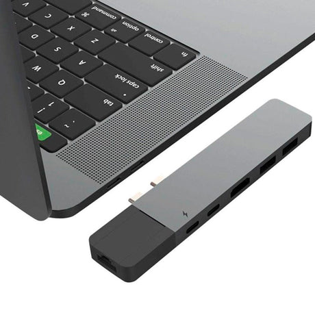 Hyperdrive Net USB-C Multiport Adapter 6-in-2 - Grå