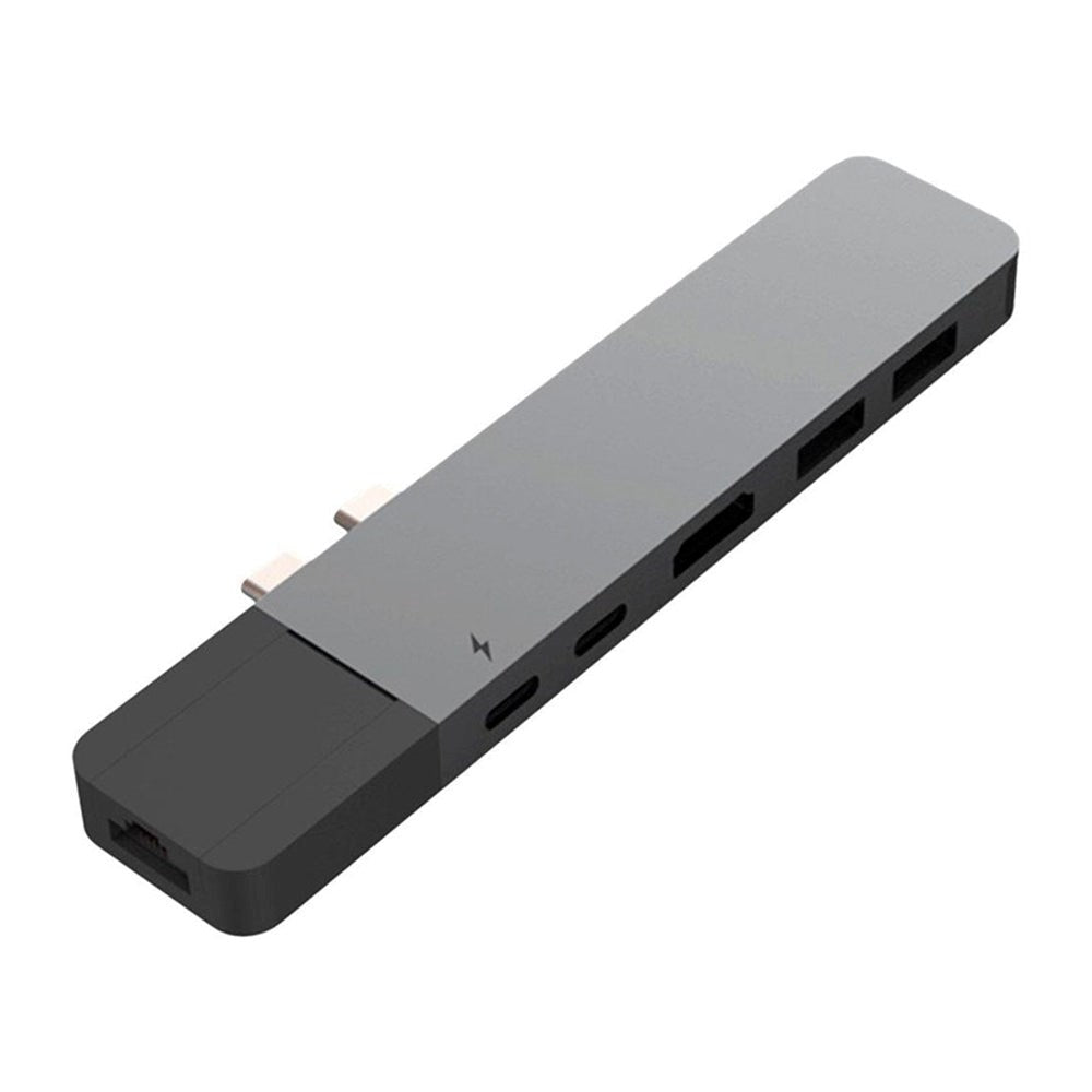 Hyperdrive Net USB-C Multiport Adapter 6-in-2 - Grå