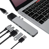 Hyperdrive Net USB-C Multiport Adapter 6-in-2 - Grå