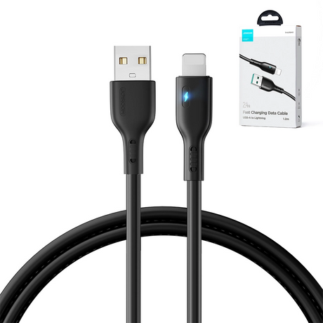 Joyroom USB-A til Lightning Kabel 2,4A - 1,2 m. - Sort