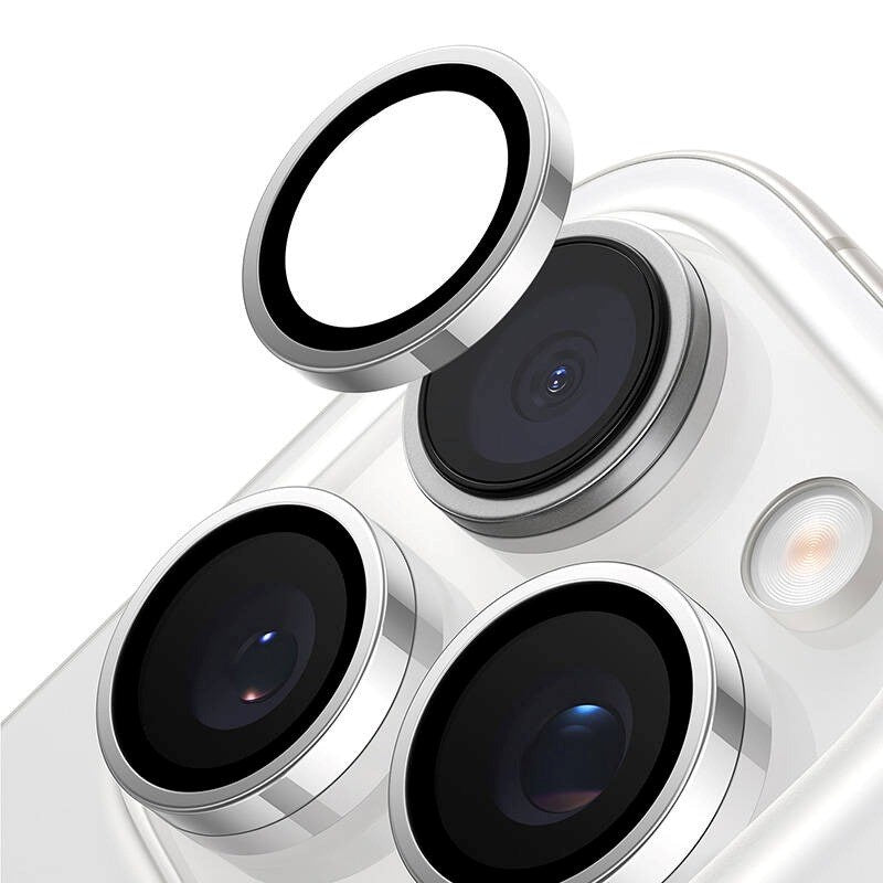 TORRAS iPhone 16 Pro Beskyttelsesglas til Kameralinse - Grå