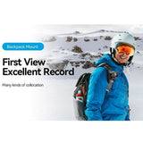 TELESIN Monteringsbeslag til Rygsæk - Action Kamera - Sort