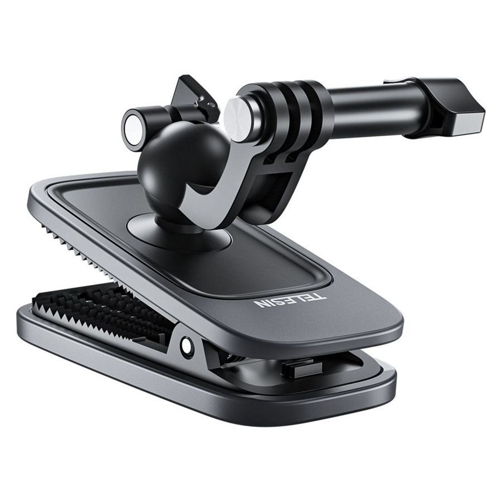 TELESIN Magnetisk Klemme Monteringsløsning til Action Kamera - Sort / Grå